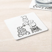 Tortenmacher dekorieren Riesenkuchen Rechteckiger Pappuntersetzer (angewinkelt)