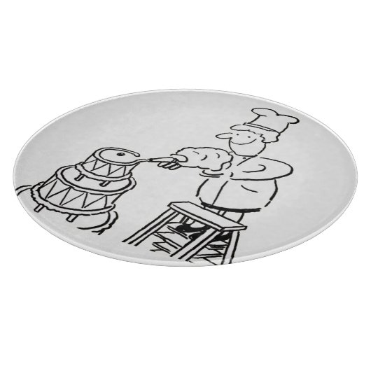 Tortenmacher dekorieren Riesenkuchen Schneidebrett (Ecke)