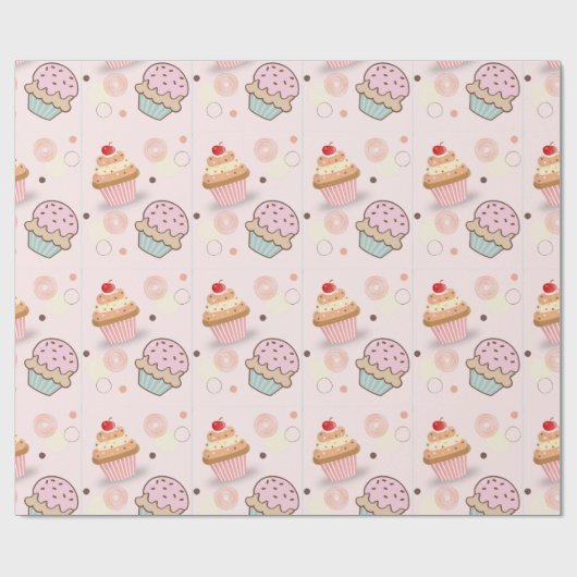 Tortenmuster Geschenkpapier (Flach)