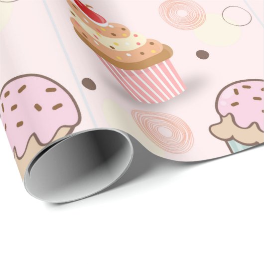 Tortenmuster Geschenkpapier (Rolleneckpunkt)