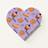 Tortenmuster Notizblock (Rückseite)