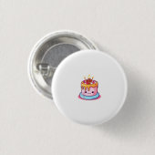 Tortenthema, Tortendesign, süße Torte Button (Vorne & Hinten)