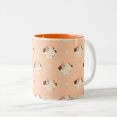Tortie Cat Couple Tasse (VorderseiteRechts)