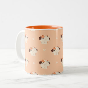 Tortie Cat Couple Tasse