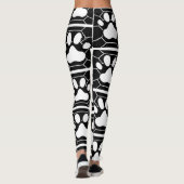 Tortie Cat Leggings B/W (Rückseite)