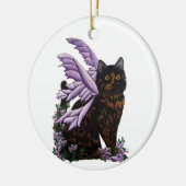 Tortie Cat Tortoiseshell Fairy Ornament (Links)