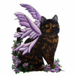 Tortie Fairy Cat Freistehende Fotoskulptur<br><div class="desc">Originalkunst von Pamela Fleming</div>