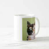 Tortie Katze Kaffeetasse (VorderseiteRechts)