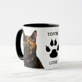 Tortie Liebe #2 Kaffee Tasse (Vorderseite Links)