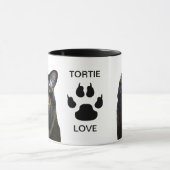 Tortie Liebe Klassische Tasse, 11 oz Tasse (Zentrum)