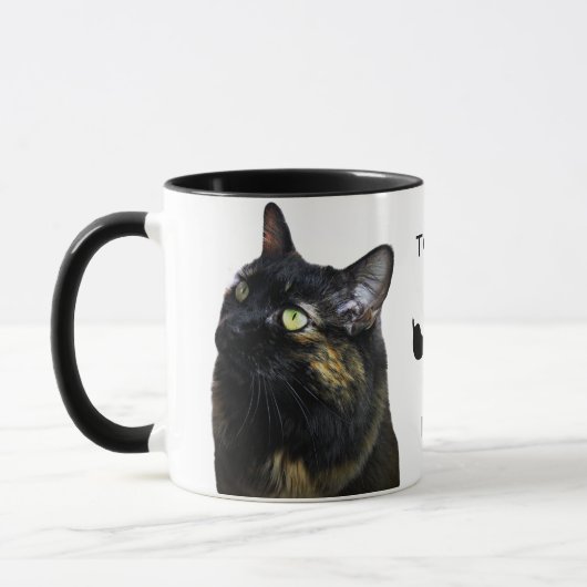 Tortie Liebe Klassische Tasse, 11 oz Tasse (Links)