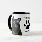 Tortie Liebe Klassische Tasse, 11 oz Tasse (Vorderseite Links)