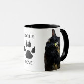 Tortie Liebe Klassische Tasse, 11 oz Tasse (VorderseiteRechts)