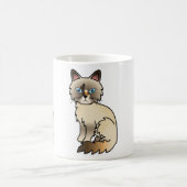 Tortie Point Birman / Ragdoll Cat Kaffeetasse (Mittel)