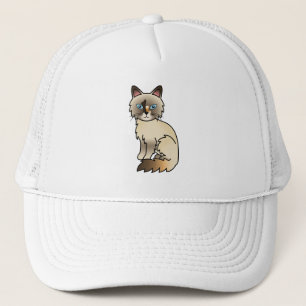 Tortie Point Birman / Ragdoll Cat Truckerkappe