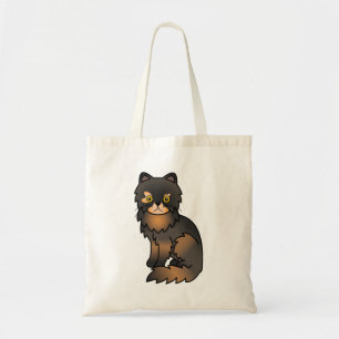 Tortie Point Persischer Niedlicher Cartoon Cat Ill Tragetasche