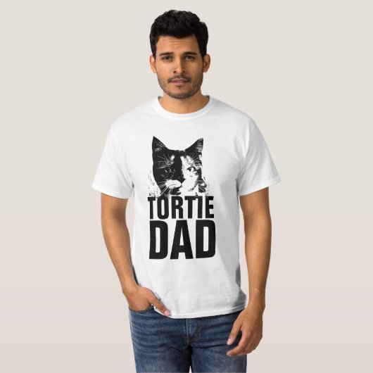 TORTIE tortoiseshell CAT VATER T - Shirt (Vorne ganz)