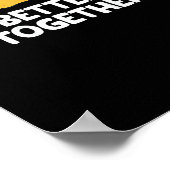 Tortilla Chips And Salsa Better Together Cute Food Poster (Ecke)