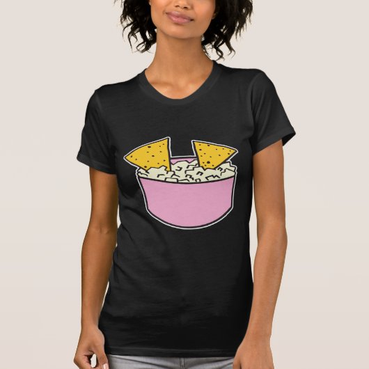 Tortilla-Chips in Dip T-Shirt (Vorderseite)