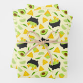 Tortilla Chips und Guacamole Muster Geschenkpapier Set (Beispiel)