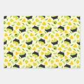 Tortilla Chips und Guacamole Muster Geschenkpapier Set (Vorderseite)