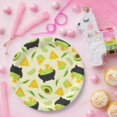 Tortilla Chips und Guacamole Muster Pappteller (Party)