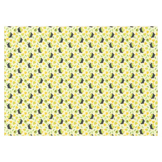Tortilla Chips und Guacamole Muster Tischdecke (Vorderseite (Horizontal))
