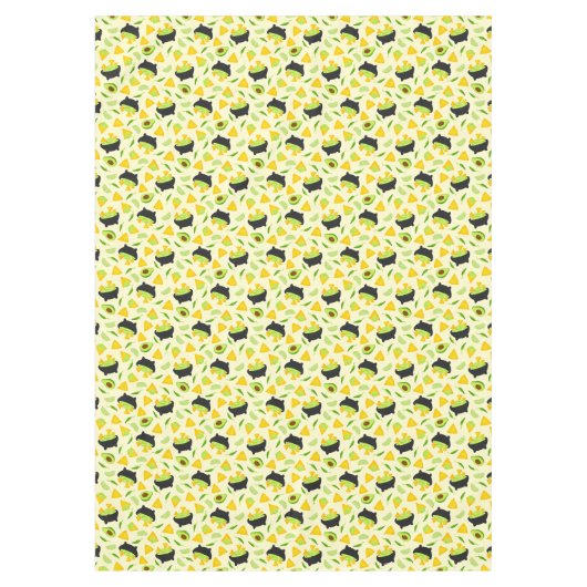 Tortilla Chips und Guacamole Muster Tischdecke (Vorderseite)