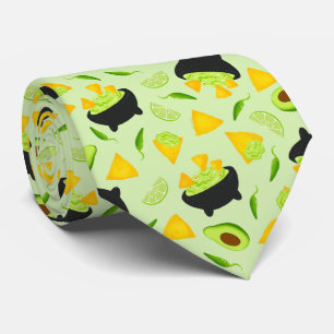 Tortilla Chips und Guacamole Pattern Neck Tie Krawatte