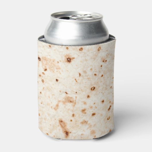 Tortilla Muschel kann koozie Dosenkühler (Kanne Vorderseite)