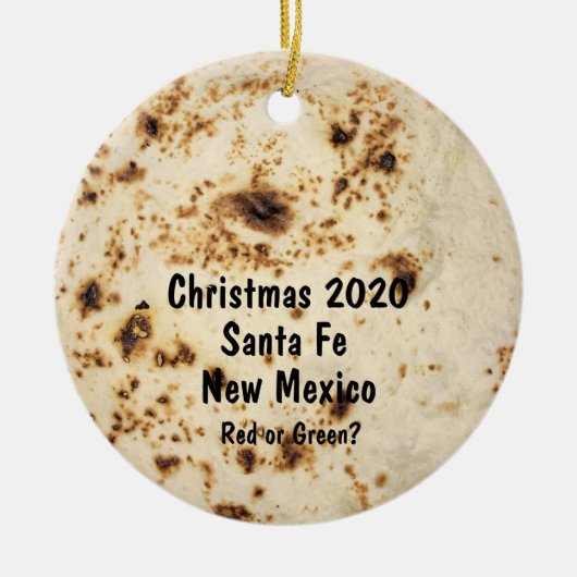 Tortilla Ornament Santa Fe (Vorne)