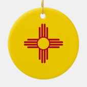 Tortilla Personalized Zia Christmas Gift Keramik Ornament (Hinten)