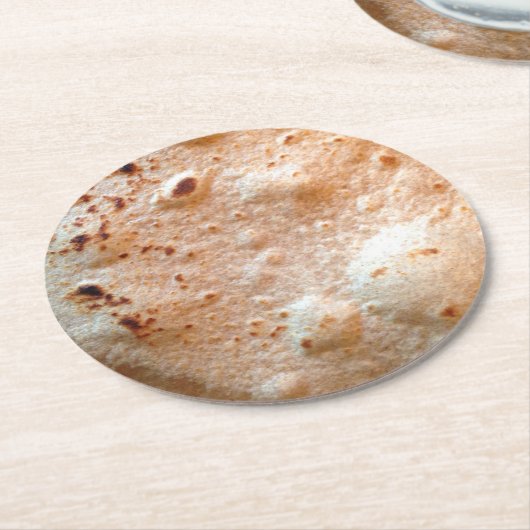 Tortilla Runder Pappuntersetzer (Angewinkelt)