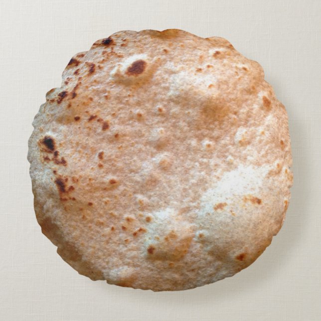 Tortilla Rundes Kissen (Vorderseite)