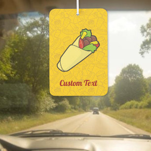 Tortilla Sandwich Wrap Air Freshener Autolufterfrischer
