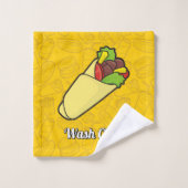 Tortilla Sandwich Wrap Badhandtuch Set (Waschlappen)