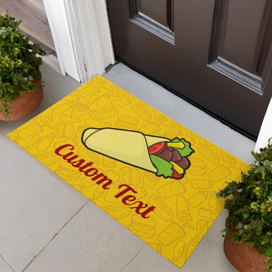 Tortilla Sandwich Wrap Doormat Fußmatte