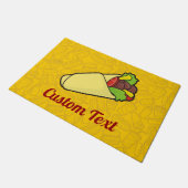 Tortilla Sandwich Wrap Doormat Fußmatte (Schrägansicht)