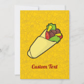 Tortilla Sandwich Wrap Einladung (Vorderseite)