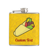 Tortilla-Sandwich-Wrap-Flasche Flachmann (Vorderseite)