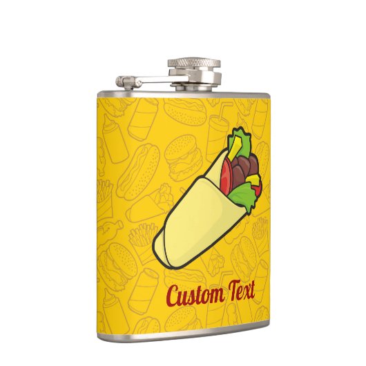 Tortilla Sandwich Wrap Flask Flachmann (Rechts)
