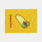 Tortilla Sandwich Wrap Fleece Blanket (Vorderseite (Horizontal))