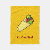 Tortilla Sandwich Wrap Fleece Blanket (Vorderseite)