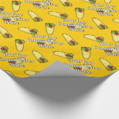 Tortilla Sandwich Wrap Geschenkpapier (Ecke)
