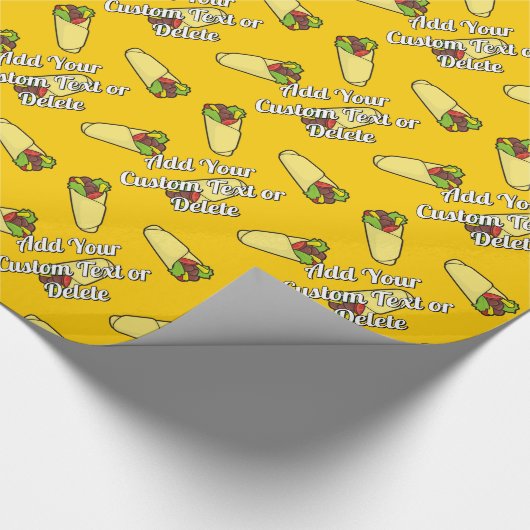 Tortilla Sandwich Wrap Geschenkpapier (Ecke)