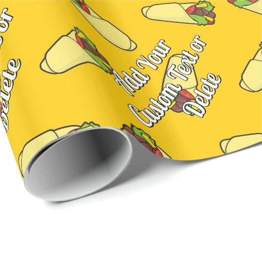 Tortilla Sandwich Wrap Geschenkpapier (Rolleneckpunkt)