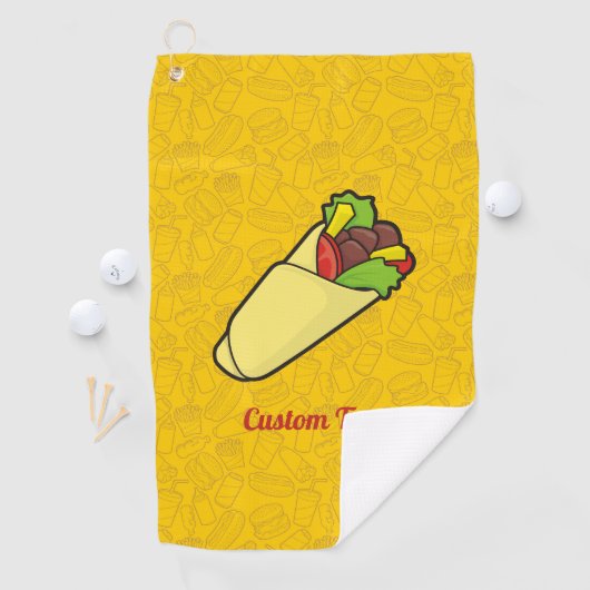 Tortilla Sandwich Wrap Golfhandtuch (Insitu)