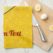 Tortilla Sandwich Wrap Handtuch (Viertel Falte)