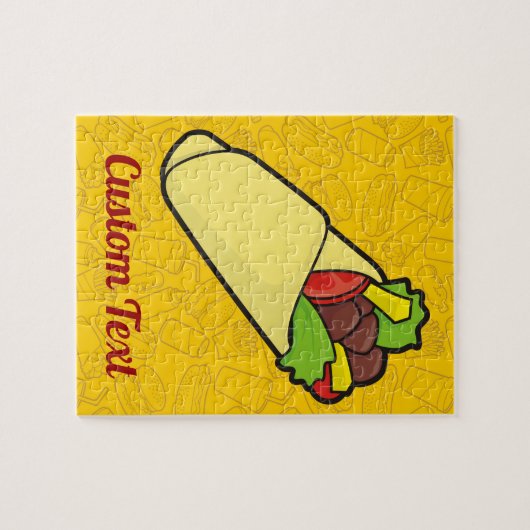 Tortilla Sandwich Wrap Jigsaw Puzzle (Horizontal)