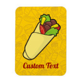 Tortilla Sandwich Wrap Magnet (Vertikal)